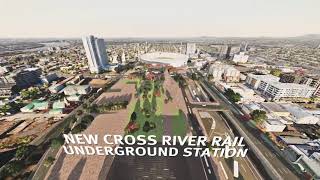 Woolloongabba Cross River Rail Station to the new Gabba Stadium [upl. by Sigler252]