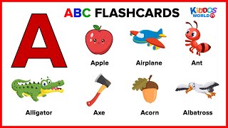 ABC Alphabet Video Chart  Learning The Letters and English Vocabulary for Preschool [upl. by Eimmelc]