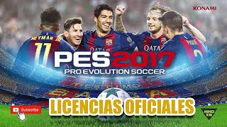 EQUIPOS LICENCIADOS EN PES2017  Equipos Nombres Logos Kits Uniformes Ligas MEDIAFIRE [upl. by Grady]