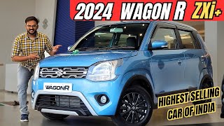 Maruti WagonR 2024 New Model Review🔥👌 675L😱😱 ZXi Variant Review  2024 WagonR Top Model Review [upl. by Ardeid]