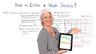 How to Create a Work Schedule  Project Management Training [upl. by Ahsaekal815]