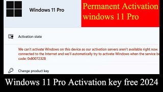 How to Activate Windows 11 Home amp Pro II Verify with CMD II Permanent Activation Win 11 2024 [upl. by Aitnwahs156]