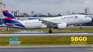 Pouso em Congonhas dentro do Cockpit  Latam  4K [upl. by Cir296]