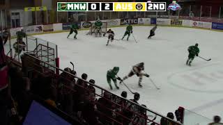 Central Division Semifinals Game 2 Austin Bruins vs Minnesota Wilderness  highlights  41418 [upl. by Auoy]