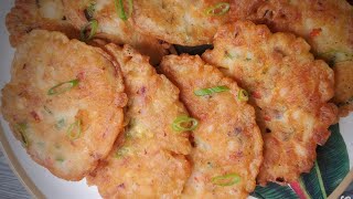 Jamaican Saltfish Fritters How to make Saltfish Fritters Jerenes Eats [upl. by Florry]