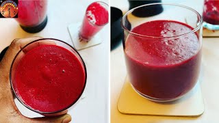 269Kcal➡️🥤Smoothie betteraves parfumé à la fève Tonka  Beetroot smoothie with a hint of Tonka bean [upl. by Cathe791]