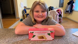 Trader Joe’s All Butter Shortbread Cookies with Raspberry Filling  Tasting amp Review [upl. by Warrin]