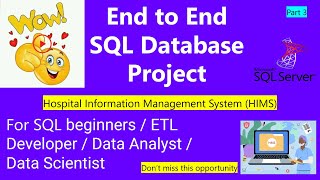 sql project  sql portfolio project  data science sql project  Part 3 [upl. by Clarabelle785]