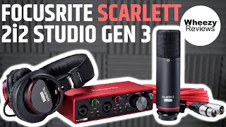 Focusrite Scarlett 2i2 Studio 3rd Gen Unboxing  Bundle Review Part 1 [upl. by Marron57]