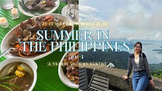 Summer in The Philippines Vlog ☀️ visiting home delicious food and staying in tagaytay  pt 1 [upl. by Gad123]