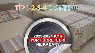 KYK 20232024 YURT ÃœCRETLERÄ° VE DEPOZÄ°TOSU AÃ‡IKLANDI  TÄ°P 123456 Oda NEDÄ°R [upl. by Federica]