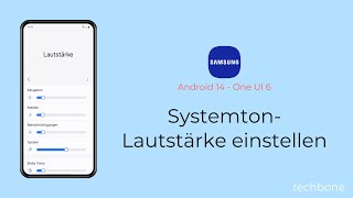 SystemtonLautstärke einstellen  Samsung Android 14  One UI 6 [upl. by Zinnes]