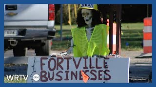 Fortville businesses fight for survival as INDOT project nears completion [upl. by Ahsinrev]