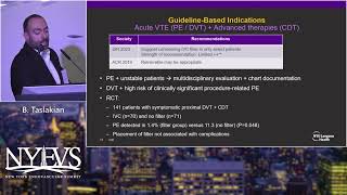 Who Should Get IVC Filters Guideline Based Assessment Bedros Taslakian Venous Symposium [upl. by Waverley177]