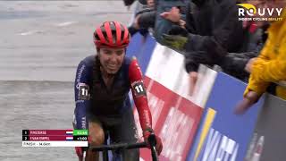 Highlights 2022 UCI Cyclocross World Cup Overijse  Elite Women [upl. by Orenid]