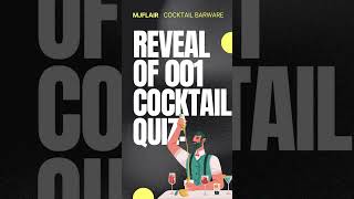 🍸 Reveal of 001 Cocktail Quiz🍸 What cocktail is a gin drink with Suze and Lillet Blanc bartools [upl. by Reffinnej]