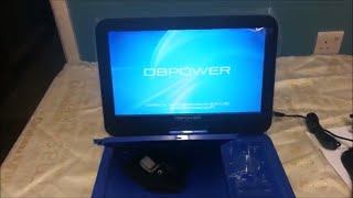 DBPOWER Portable DVD Player with Swivel Screen 105quot [upl. by Valtin294]