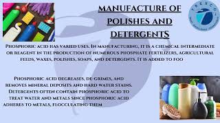 Phosphoric acid  Introduction Uses in various sectors Properties [upl. by Ema143]