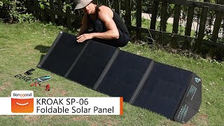 KROAK SP06 200W 198V Shingled Foldable Solar Panel [upl. by Mariya]