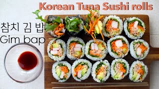 Korean Tuna Sushi Rolls  Gimbap 참치김밥  How to make it easy [upl. by Rubi223]