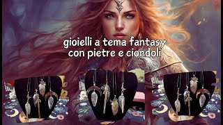 GIOIELLI FANTASY  COLLANE CON AGATA E QUARZOFANTASY JEWELRY AGATE AND QUARTZ NECKLACES [upl. by Lena]