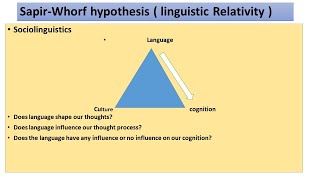 SapirWhorf Hypothesis  Language and Thought in HindiUrdu  Linguistic Determinism and Relativity [upl. by Lubet]