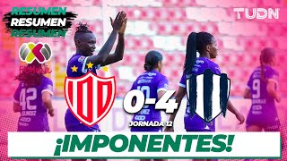 HIGHLIGHTS  Necaxa 04 Rayadas  AP2023J12  Liga Mx Femenil  TUDN [upl. by Feetal870]