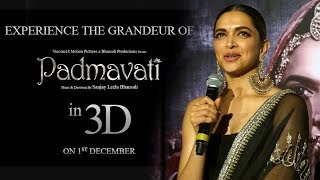 Padmavati 3D Trailer Launch FULL Video HD  Deepika Padukone [upl. by Photina52]