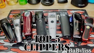 MY TOP 5 CLIPPERS [upl. by Aleunam]