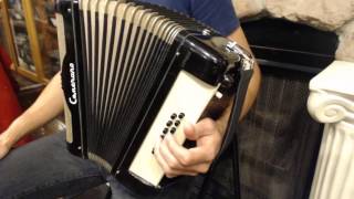 How to Play 12 Bass Piano Accordion  Lesson 2  Two Chord Song in C Major  Ode to Joy [upl. by Alan]