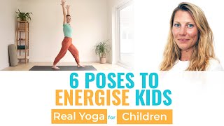 6 poses to energise kids  Childrens Yoga [upl. by Ssilb]