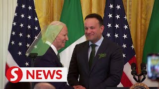 Irish PM pushes Biden for immediate Gaza ceasefire [upl. by Chellman]