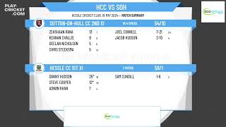 Hessle CC 1st XI v SuttononHull CC 2nd XI [upl. by Feer]