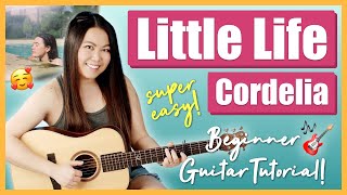 Little Life Cordelia SUPER EASY Beginner Guitar Tutorial Lesson  Chords Strumming amp PlayAlong 🎸 [upl. by Paulsen]