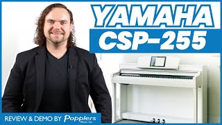 Yamaha CSP255 Clavinova Digital Piano  Buyers Guide and Playing Demonstration  Popplers Music [upl. by Yelha777]