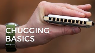 Chugging Basics Beginner Blues Harmonica Lesson C Harmonica  Free Tab [upl. by Fawne]