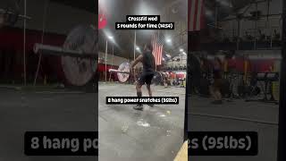 5 round CrossFit workout motivation crossfit gym fitness [upl. by Pubilis]