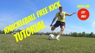 LEARN Knuckleball Free Kick Tutorial  ShootAndThrill [upl. by Ettessil]