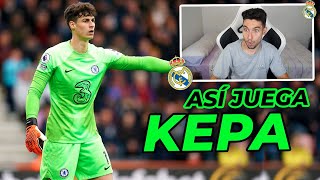 REACCIONANDO a las MEJORES PARADAS de KEPA NUEVO PORTERO del REAL MADRID [upl. by Fachini]