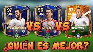 BERNARDO SILVA VS MUSIALA VS DONOVAN FC MOBILE  ¿QUIÉN ES MEJOR MCO 🤔 DESCÚBRELO EN ESTE VIDEO [upl. by Shumway]