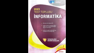 2 Informasiyanın kodlaşdırılması və miqdarının ölçülməsi 1  55 ci suallar [upl. by Bush]