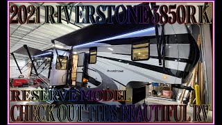 New 2021 Riverstone Reserve 3850RK Luxury Fifth Wheel  Couchs RV Nation a RV Walkthough Review Tour [upl. by Flavian]