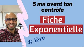 5 minutes avant ton contrôle  Fiche Exponentielle [upl. by Atsev]