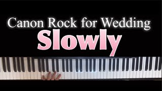 🎹Canon Rock Slow Reading sheet music 🎵Canon Rock for Wedding Arranged by Takushi Koyama [upl. by Aihsenal]