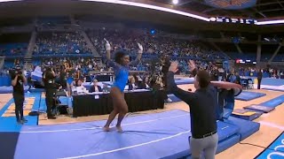 UCLA womens gymnastics scores seasonhigh on vault at 2023 NCAA Regionals [upl. by Sherrod]