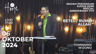 🔴LIVE  Ibadah Perjamuan Kudus Sore  06 Oktober 2024  Ps Toninardi Wijono  Betel Rumah Allah [upl. by Eisenstark]