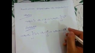 Mechanism polymerization of acrylonitrile [upl. by Ahsercal]