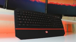 Redragon K618 Horus Full Size Mechanical Keyboard with Redragon Low Profile Red Switches Review [upl. by Eseerehs]