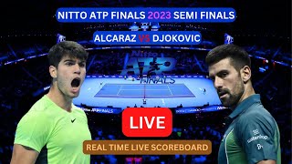 Novak Djokovic Vs Carlos Alcaraz LIVE Score UPDATE Today 2023 Nitto ATP Finals Tennis Semi Finals [upl. by Zebulon]