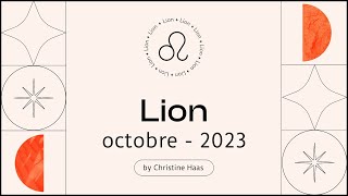 Horoscope Lion ♌️ Octobre 2023 🪄 par Christine Haas [upl. by Winou]